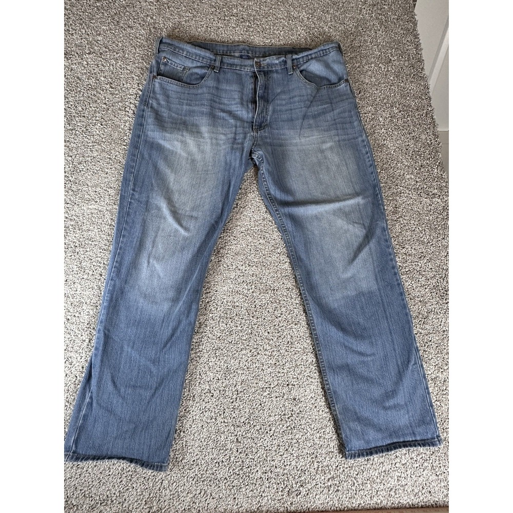 Falls Creek relaxed stretch‎ classic blue denim jeans men's 42x32